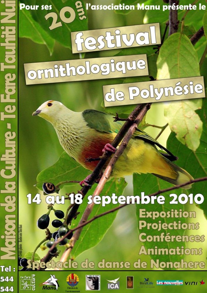 affiche festival ornithologique light