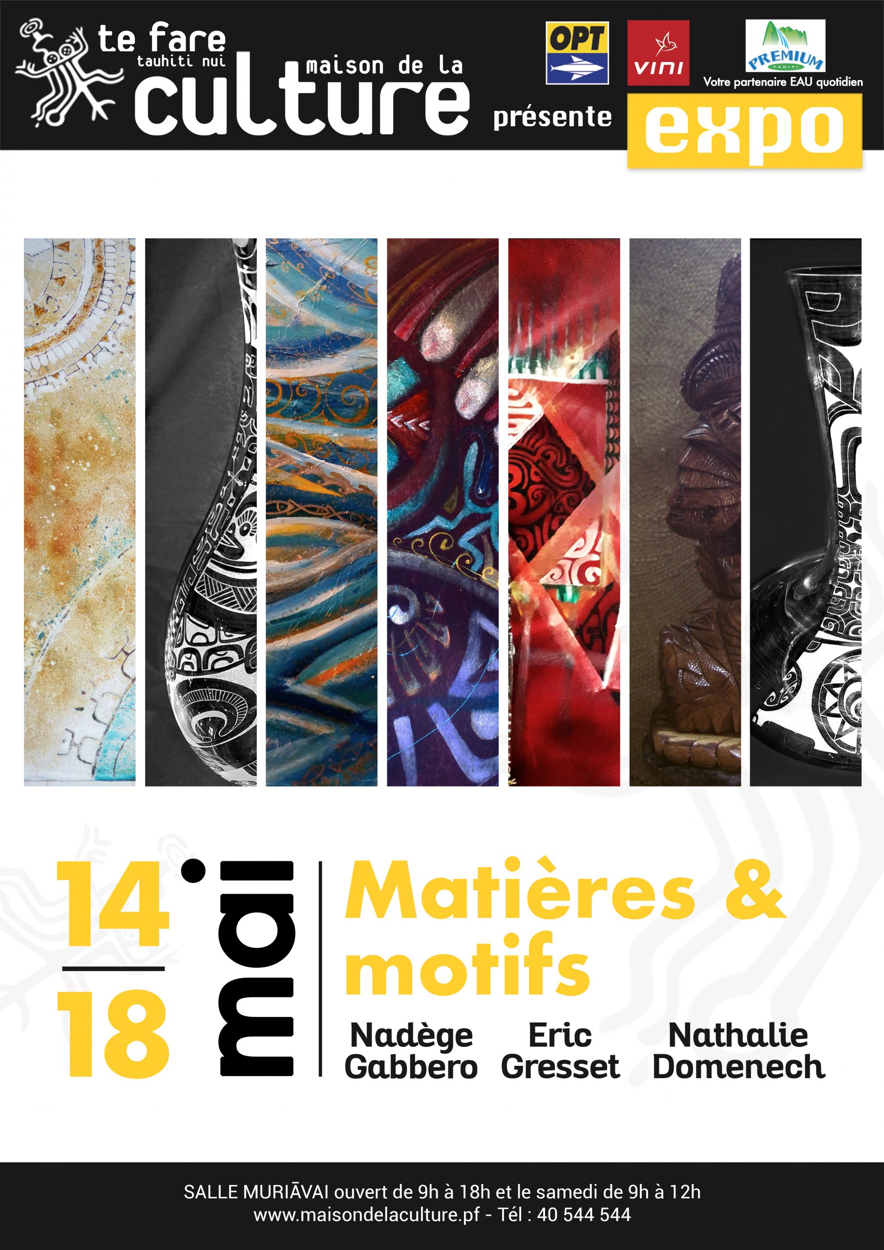 motif et matieres – affiche