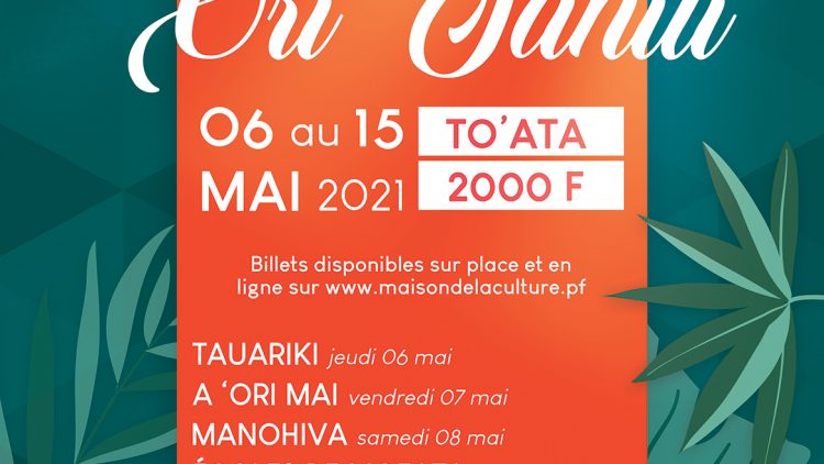 Affiche Gala ori Tahiti sur To’ata – web