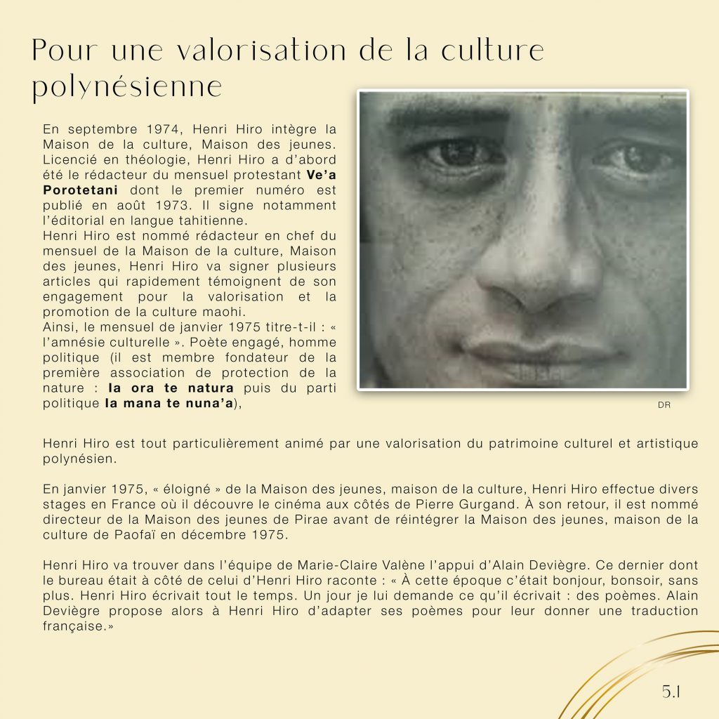 13 - Pour une valorisation de la culture maohi henri hiro